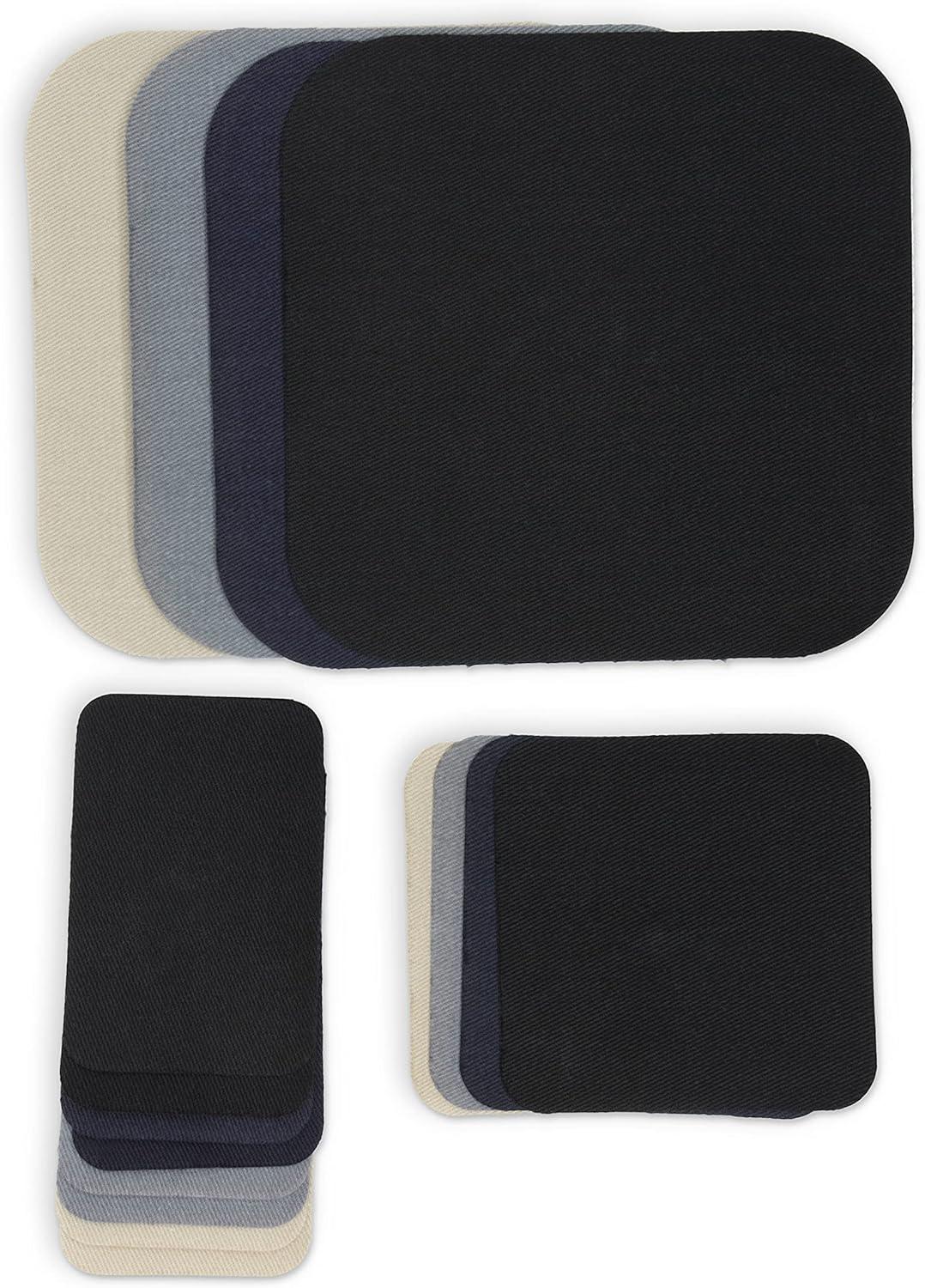 imageDritz 55283 Patches IronOn Twill Assorted Sizes ampamp Colors 16CountAssorted Colors