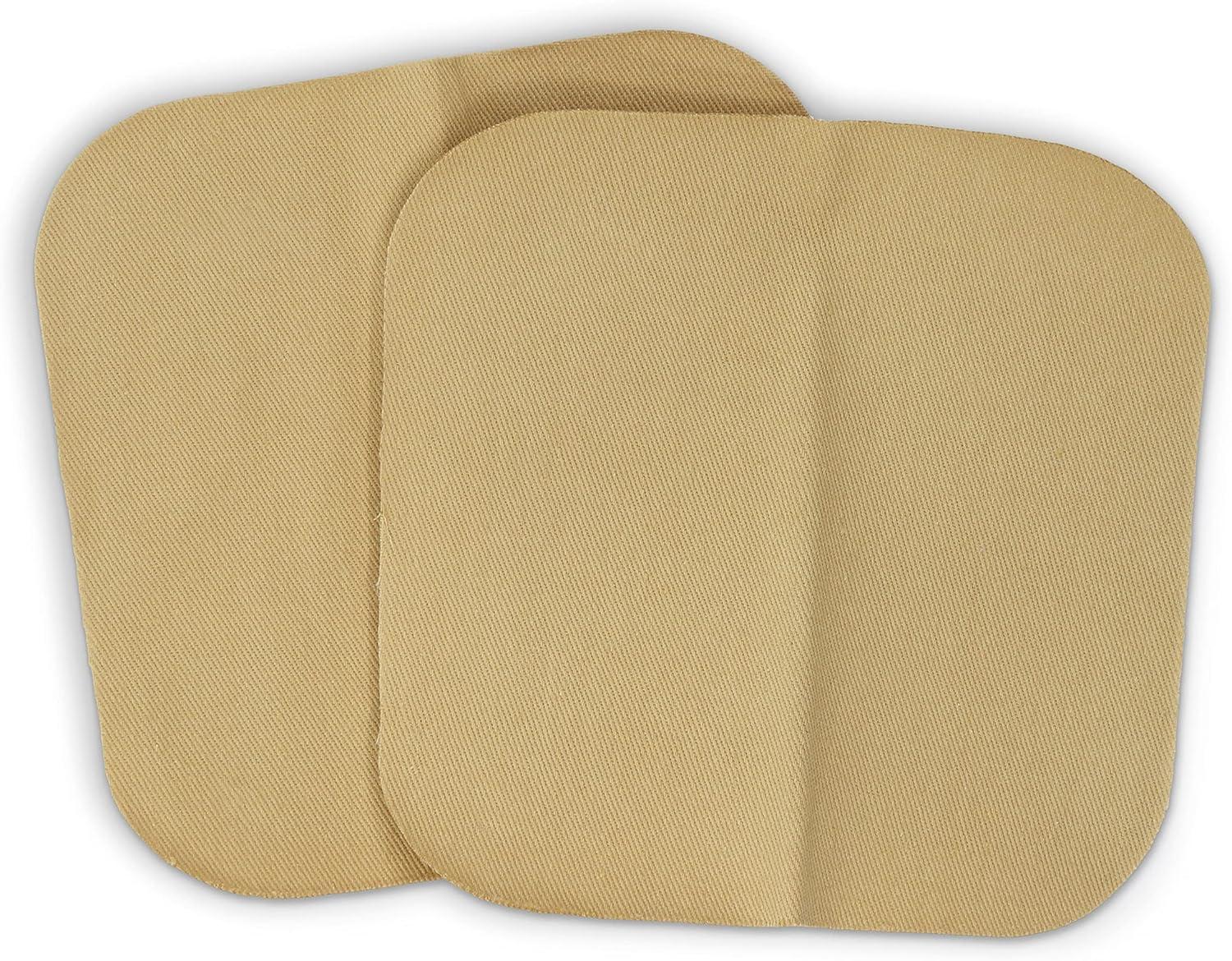 imageDritz 55283 Patches IronOn Twill Assorted Sizes ampamp Colors 16CountKhaki