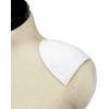 imageDritz 12quot Covered Raglan Shoulder Pads 1 Pair BeigeWhite