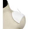 imageDritz 38quot Covered Setin Shoulder Pads 2Pkg White