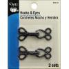 imageDritz 43833 Rectangle Hook ampamp Eye Closures Gunmetal 2CountGunmetal