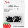 imageDritz 90165 Hook ampamp Eye Closures Nickel Size 1 14CountBlack