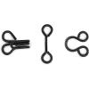 imageDritz 90165 Hook ampamp Eye Closures Nickel Size 1 14CountBlack
