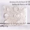 imageDritz Home 12quot Plastic Rings 24PkgClear
