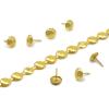 imageDritz Home 44314 Smooth Decorative Nailhead Trim 716Inch x 5Yards Black 75PieceBrass