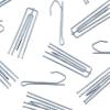 imageDritz Home 44328 PinOn Drapery Hooks 56Piece SilverLong Neck Pleater Drapery Hooks