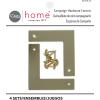 imageDritz Home 4478835 Campaign Hardware Small Smooth L Brass 3Pack