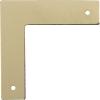 imageDritz Home 4478835 Campaign Hardware Small Smooth L Brass 3Pack