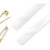 imageDritz Shoulder Strap Guards with Safety Pins 1 Pair White