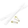 imageDritz Shoulder Strap Guards with Safety Pins 1 Pair White
