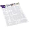 imageDritz 15543 Ironon Letters Soft Flex Impact 3Inch Metallic Silver 2Sheets