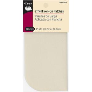 imageDritz 55283 Patches IronOn Twill Assorted Sizes ampamp Colors 16CountStone