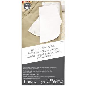 imageDritz Clothing Care 82407 SewIn Side Pocket  WhiteSewIn Side Pocket
