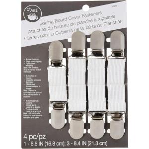 imageDritz Clothing Care 82446 Ironing Board Cover Fasteners 4Count  White