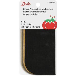 imageDritz Heavy Canvas IronOn Patches 5 by 5Inch Colors May Vary 4