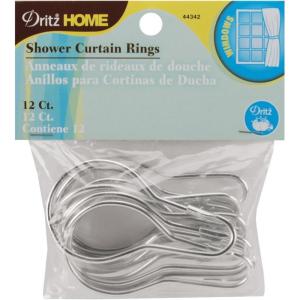 imageDritz Home 44342 Shower Curtain Rings 234 x 112Inch 12Piece