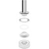 imageDritz 7409T Fashion Grommet Kit with Tools White 12Inch 8Sets