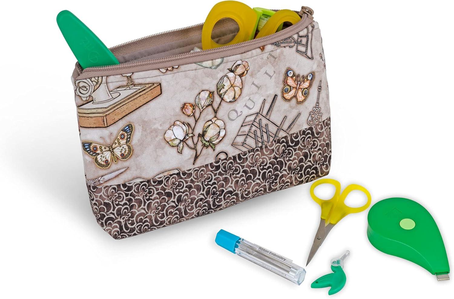 imageDritz Sewing Basket Circle 1275X775 Large Multicolor RetroVintage inspired sewing print