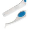 imageDritz 818 Soft Grip Tweezers 4 inches SilverSoft Grip