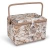 imageDritz Sewing Basket Circle 1275X775 Large Multicolor RetroVintage inspired sewing print