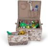 imageDritz Sewing Basket Circle 1275X775 Large Multicolor RetroVintage inspired sewing print