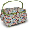 imageDritz Sewing Basket Circle 1275X775 Large Multicolor RetroMulticolor Retro