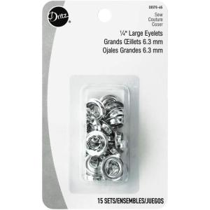 imageDritz 3357565 Large Eyelets Nickel 14Inch 15CountNickel