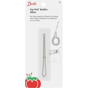 imageDritz EzyPull Cording ampamp Elastic Insertion 1 Count Bodkin SilverEzyPull