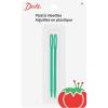 imageDritz 47 Plastic Hand Needles 2Count  Green