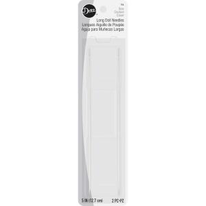 imageDritz 154 Doll Hand Needles Long 5Inch 2Count NickelDoll Hand Needles  Long
