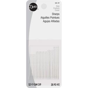 imageDritz 56S9 Sharps Hand Needles Size 9 20CountNickelAssorted 39