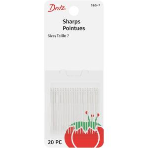 imageDritz 56S9 Sharps Hand Needles Size 9 20CountNickelSize 7