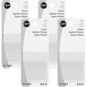 imageDritz 56S9 Sharps Hand Needles Size 9 20CountNickelSize 9 Pack of 4
