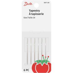 imageDritz 56T16 Tapestry Hand Needles Size 16 5CountNickelSize 20