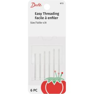 imageDritz 672 Easy Threading Hand Needles Nickel 6Count
