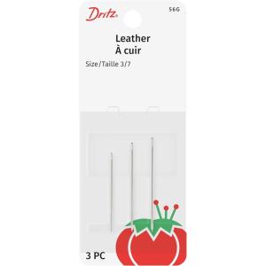 imageDritz 56G GloversLeather Hand Needles Size 37 3CountSize 37