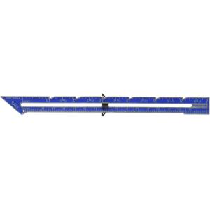 imageDritz 7quot Point Turner Seam Gauge Nickel with Black Printing and Blue Slider