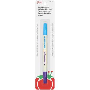 imageDritz Dual Purpose Disappearing Ink ampamp MarkBGone Marking Pen Blue and Purple 875 x 288 x 05Blue and Purple