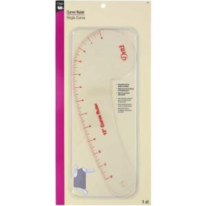 imageDritz 24quot Hip Pattern Drafting Clear Curved RulerCurved Ruler