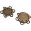 imageDritz Sew on Magnetic Snaps 18mm Flower Shape Antique Brass Fasteners 34quot 12 SetsAntique Brass