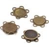 imageDritz Sew on Magnetic Snaps 18mm Flower Shape Antique Brass Fasteners 34quot 12 SetsAntique Brass