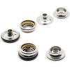 imageDritz Sew on Magnetic Snaps 18mm Flower Shape Antique Brass Fasteners 34quot 12 SetsBlack