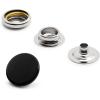 imageDritz Sew on Magnetic Snaps 18mm Flower Shape Antique Brass Fasteners 34quot 12 SetsBlack