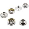 imageDritz Sew on Magnetic Snaps 18mm Flower Shape Antique Brass Fasteners 34quot 12 SetsNickel