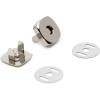 imageDritz Sew on Magnetic Snaps 18mm Flower Shape Antique Brass Fasteners 34quot 12 SetsNickel