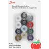 imageDritz 950 Bobbins Class 66 Plastic PreFilled Basic Colors 12Count  White