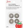 imageDritz Class 15 Reusable 4 Count Metal Bobbins Nickel4 Count