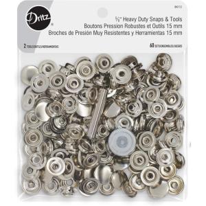 imageDritz Sew on Magnetic Snaps 18mm Flower Shape Antique Brass Fasteners 34quot 12 SetsNickel