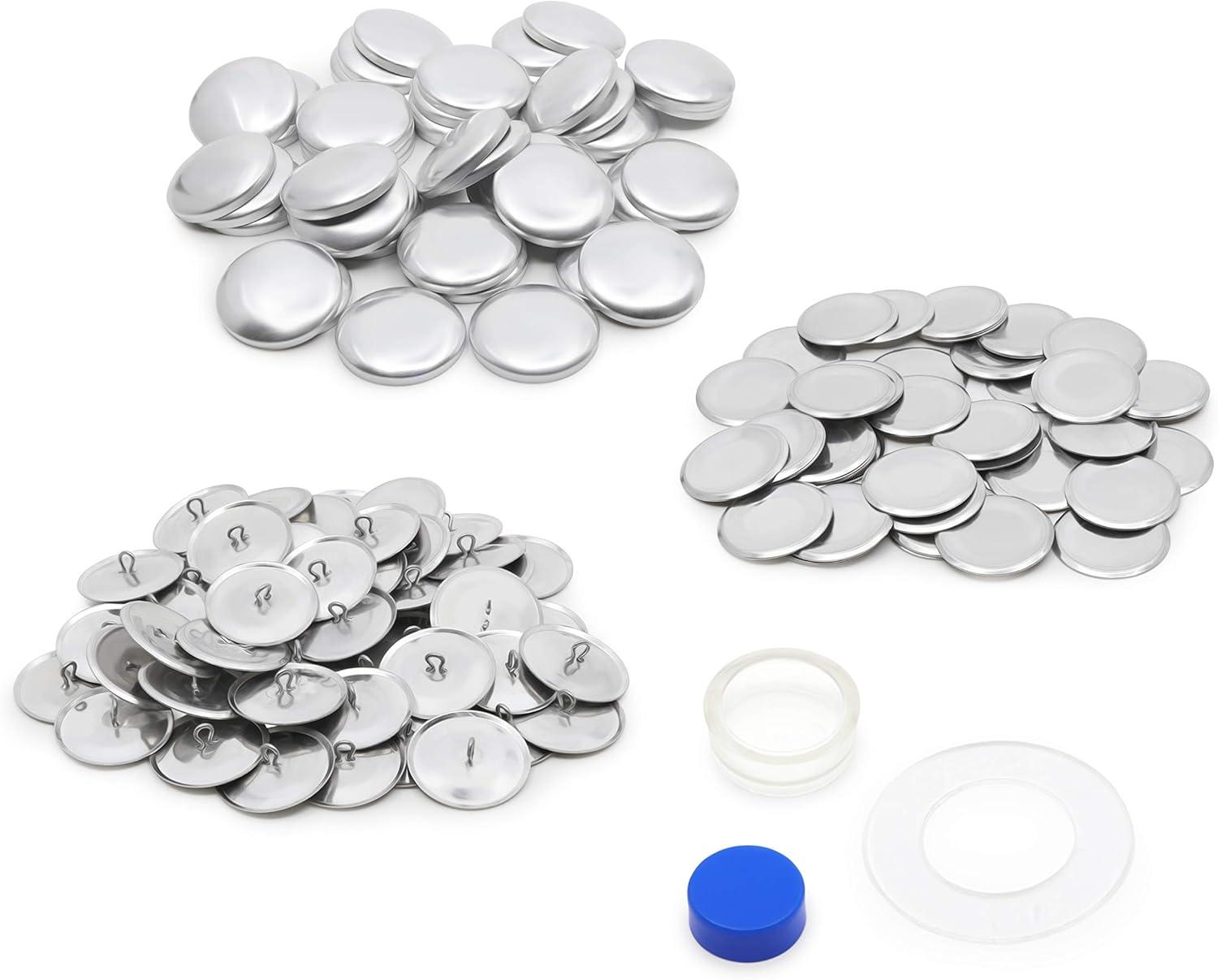 imageDritz Craft Cover 48 Sets Nickel Buttons ampamp Tools 118quot 48ct Count118  48ct