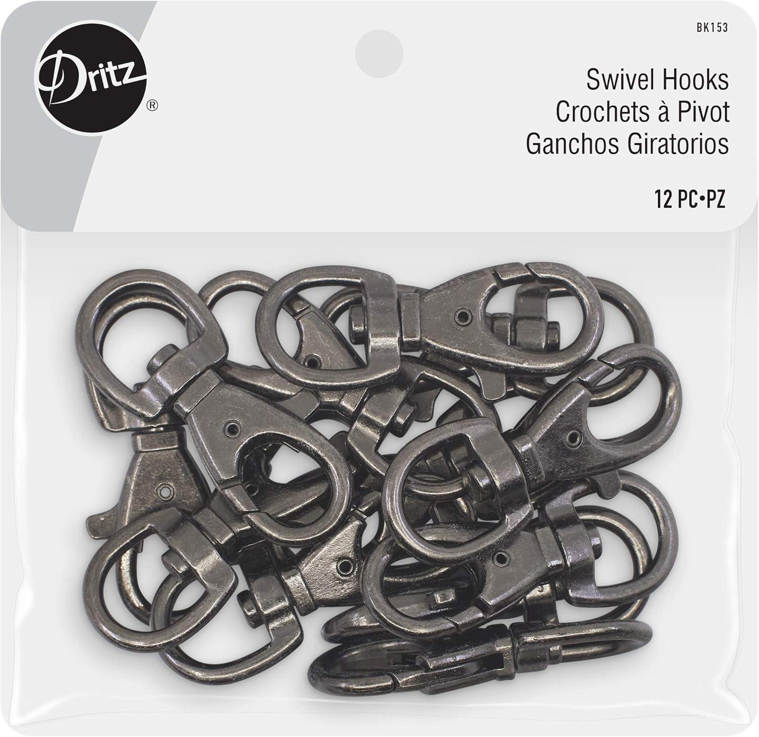 imageDritz D Rings 1in Nickel Bag ampamp Tote Accessories 1quot 24ctGunmetal